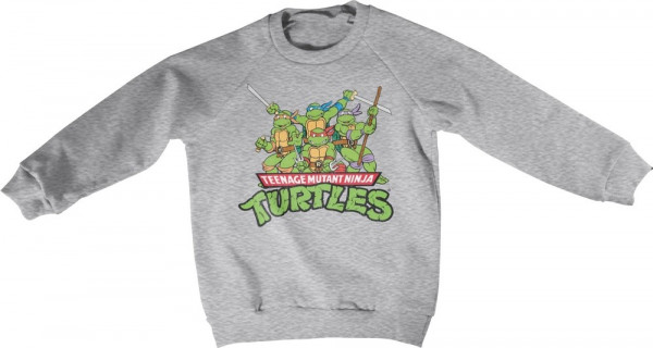 Teenage Mutant Ninja Turtles Teeange Mutant Ninja Turtles Distressed Group Kids Sweatshirt Kinder Heather-Grey