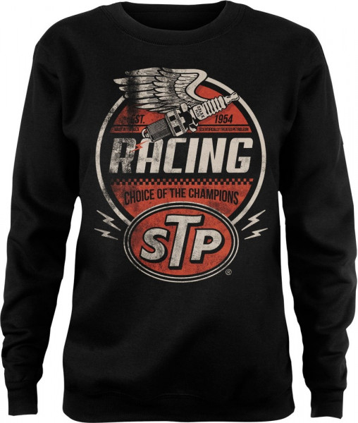 STP Vintage Racing Girly Sweatshirt Damen Black