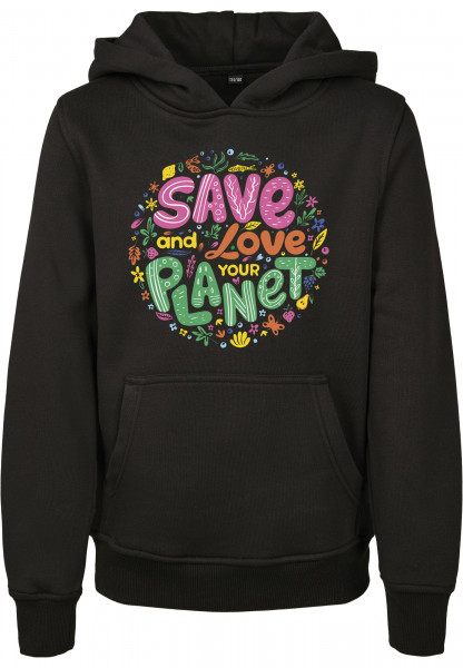 Mister Tee Kids Save And Love Hoody black