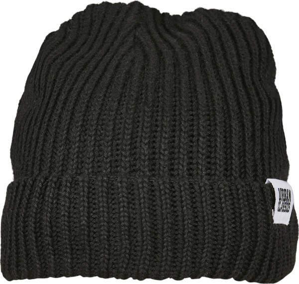 Urban Classics Beanie Recycled Yarn Fisherman Beanie Black