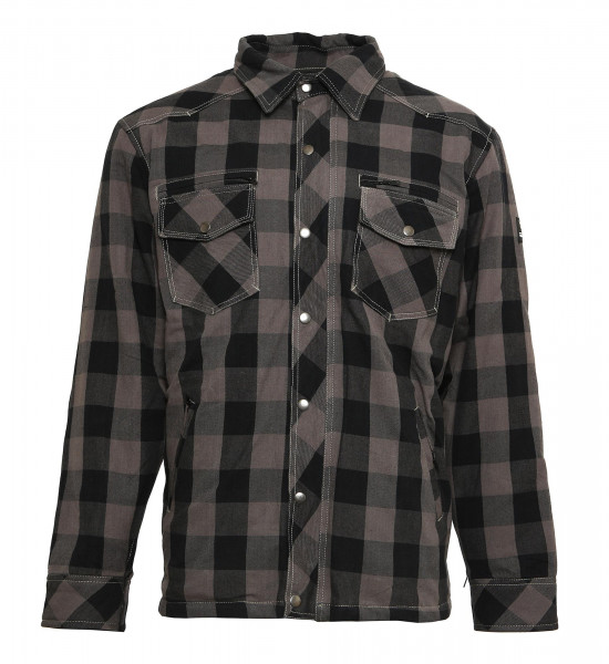 Bores Lumberjack Jacke Hemd in Holzfäller Optik Grey/Black