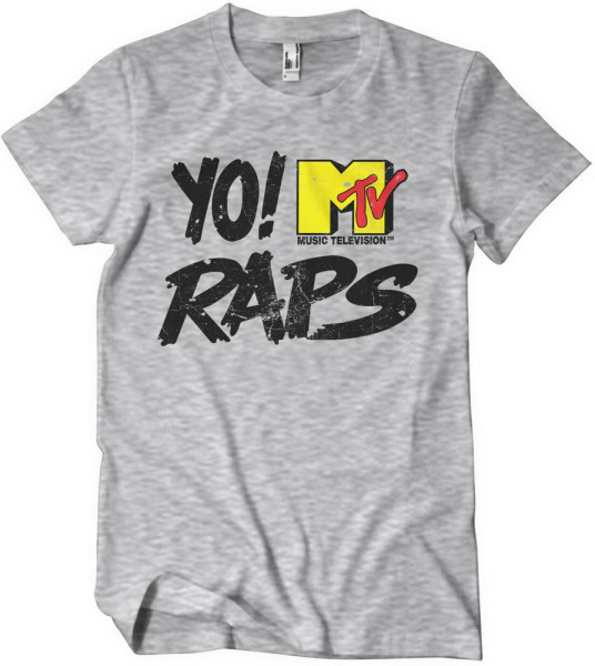 Yo! MTV Raps T-Shirt Distressed Logo T-Shirt MTV-1-YMR002-H80-4