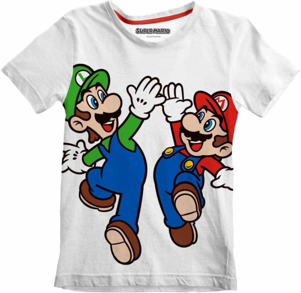 Nintendo Super Mario - Mario And Luigi Overprint Jungen T-Shirt