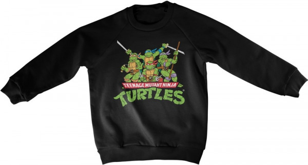 Teenage Mutant Ninja Turtles Teeange Mutant Ninja Turtles Distressed Group Kids Sweatshirt Kinder Bl