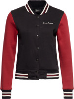 Queen Kerosin College Sweatjacke QKI24010 Schwarz