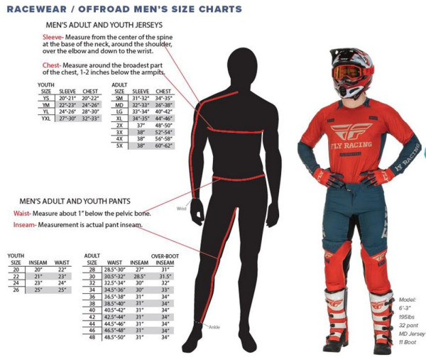 Fly Racing Motorrad Offroad Handschuh MX-Gloves F-16 70402
