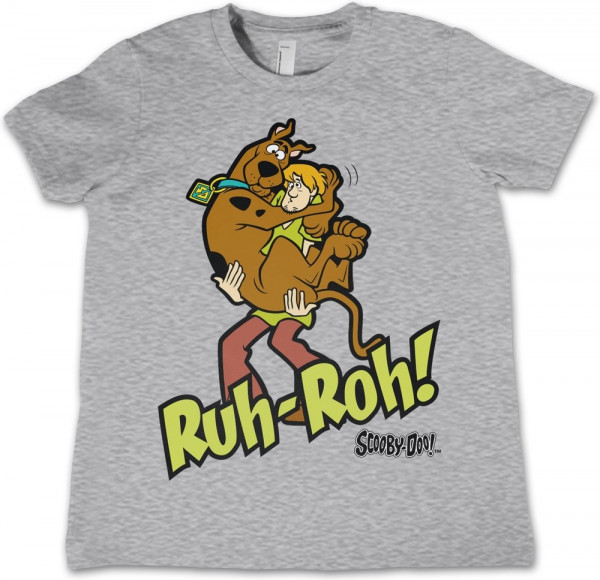 Scooby Doo Ruh-Ruh Kids Tee Kinder T-Shirt Heather-Grey