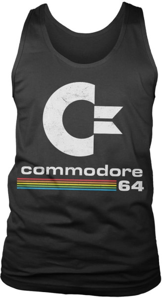 COMMODORE/C64 Tank Top Commodore 64 Washed Logo Tank Top LN-7-COM003-H72-8