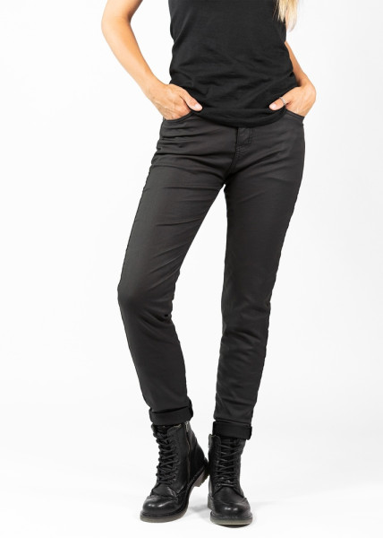 John Doe Motorrad Hose Jeggings Betty Black-XTM