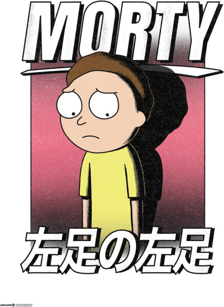 Rick And Morty Morty Poster Multicolor