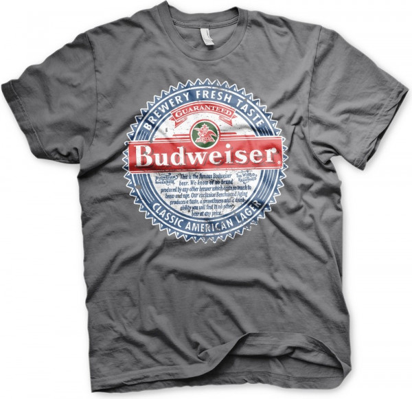 Budweiser American Lager T-Shirt Dark-Grey