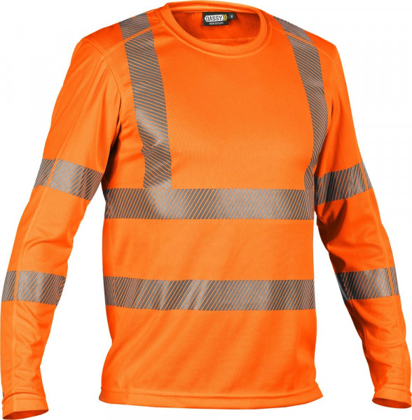 Dassy Warnschutz UV-T-Shirt mit langen Ärmeln Carterville PES06 Neonorange