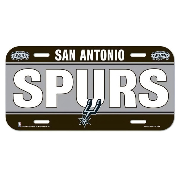 San Antonio Spurs Nummernschild Basketball NBA Schwarz