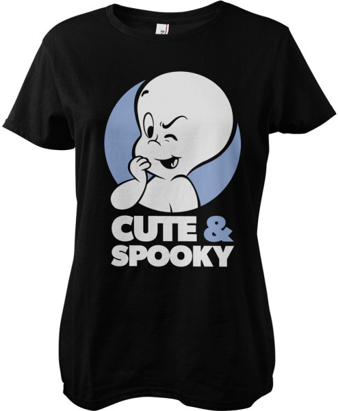 Casper The Friendly Ghost Cute & Spooky Girly Tee Damen T-Shirt Black