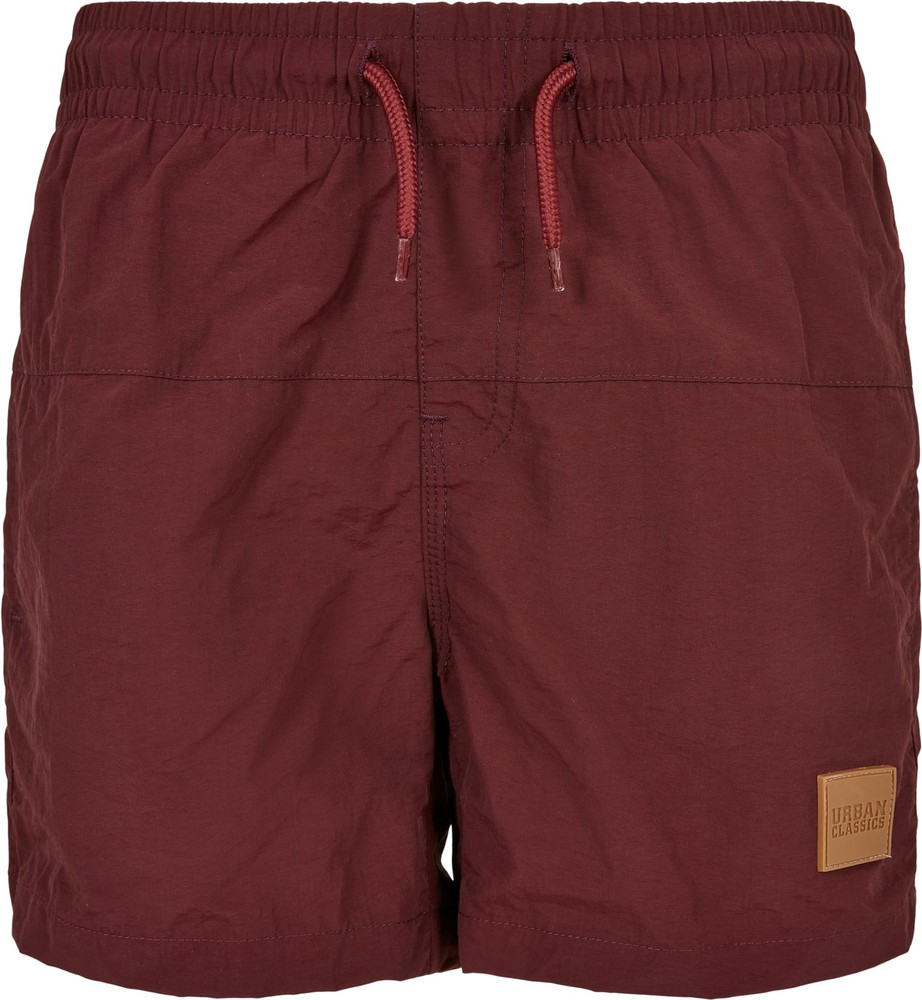 Urban Classics Jungen Boys Block Swim Shorts Cherry - Herren / Unisex