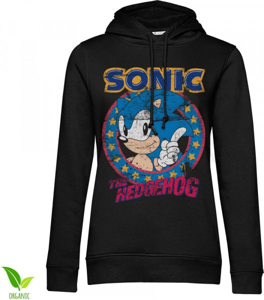 Sonic The Hedgehog Girls Hoodie Damen Black