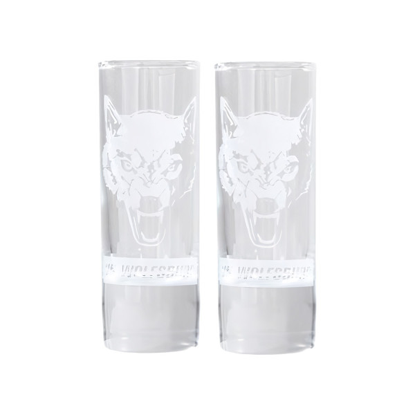 VfL Wolfsburg Schnapsglas Wolf 2er Set Fussball Grün