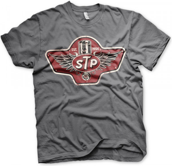 STP Piston Emblem T-Shirt Dark-Grey