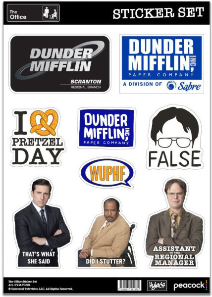 The Office Sticker Set Aufkleber Multicolor
