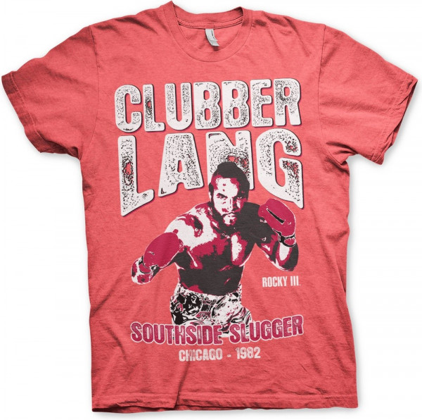Rocky III Clubber Lang T-Shirt Heather-Red