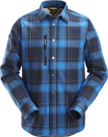 Snickers Langarmhemd AllroundWork, wärmeisoliertes Hemd Blau/Navy