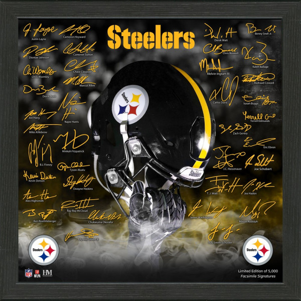 Pittsburgh Steelers Signature Helmet American Football NFL Schwarz/Gelb