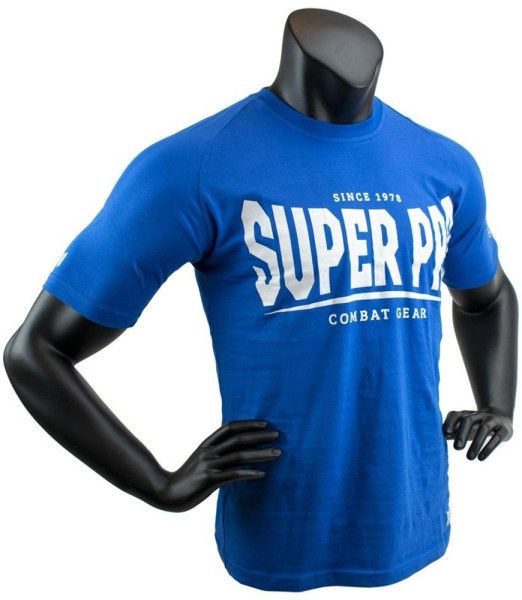Super Pro T-Shirt S.P. Logo Blau/Weiß