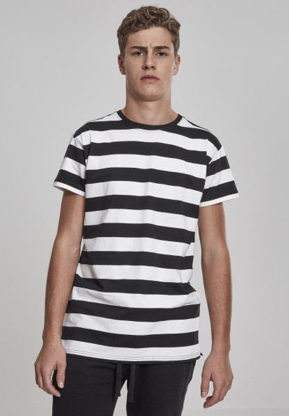 Urban Classics T-Shirt Block Stripe Tee Black/White