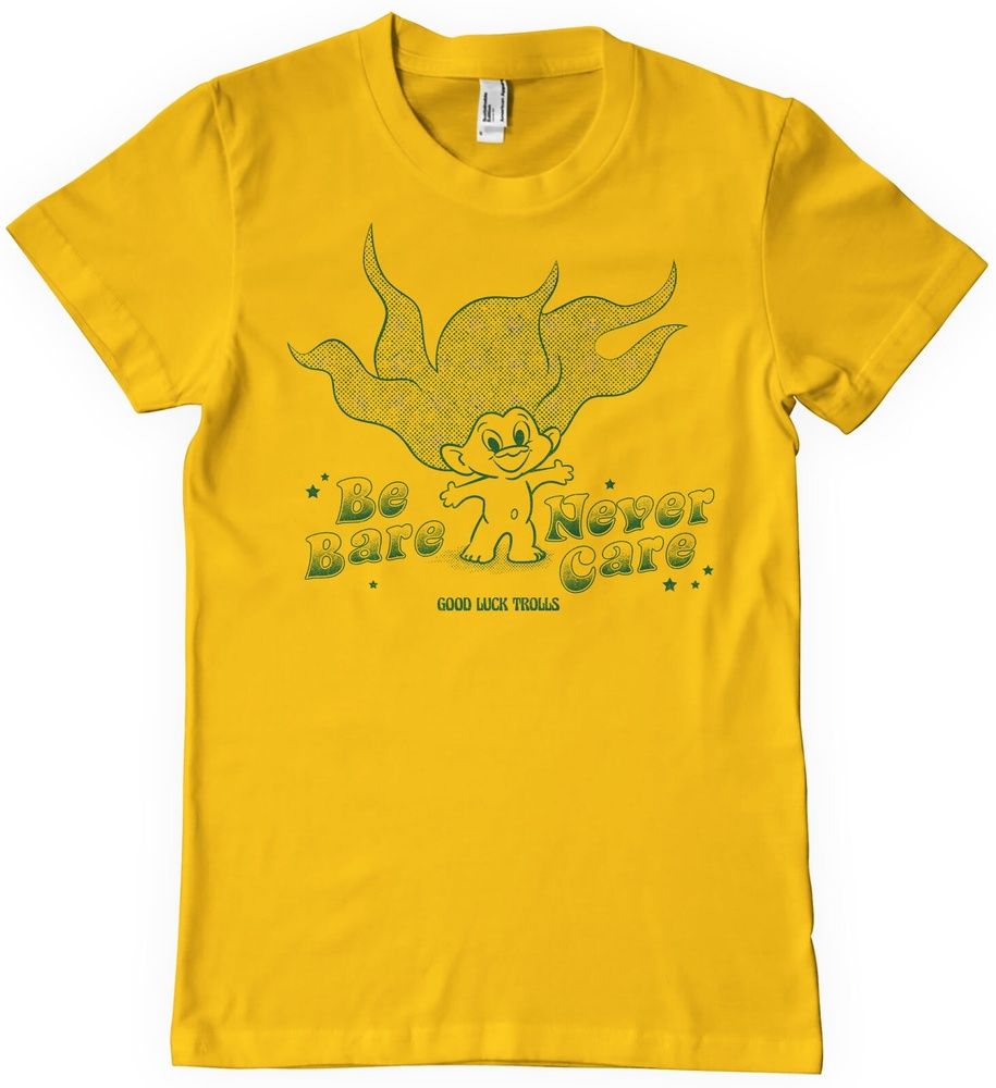 Good Luck Trolls T-Shirt Be Bare Never Care T-Shirt UV-1-GLT006-H75-10 - Herren / Unisex