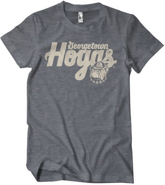 University Of Georgetown Washed Hoyas T-Shirt Dark-Heather