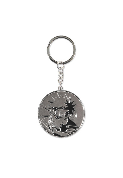 Naruto Shippuden - Silver Metal Keychain Black