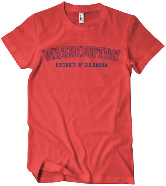 Washington District Of Columbia T-Shirt Red