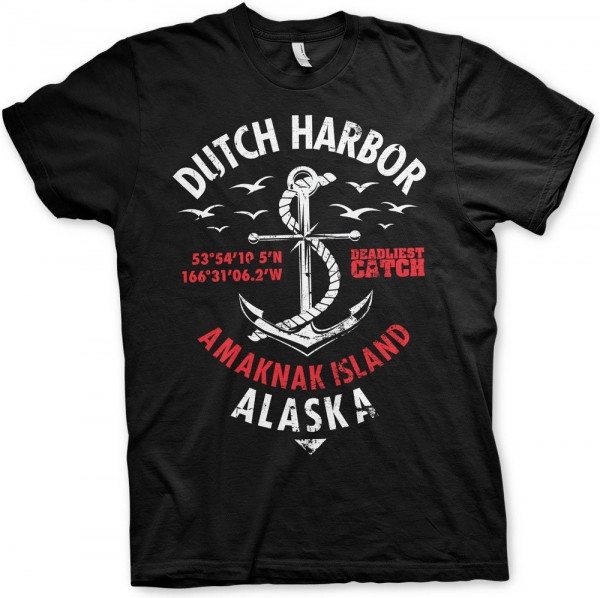 Deadliest Catch Dutch Harbor T-Shirt Black