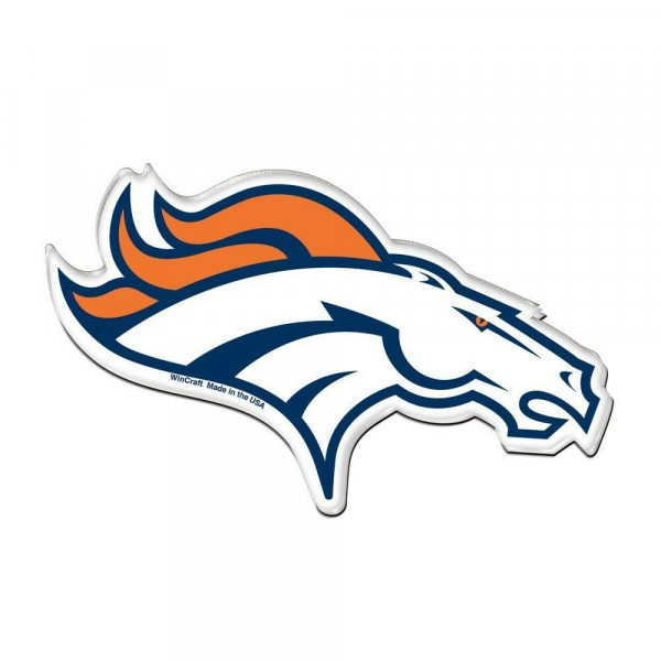 Denver Broncos Premium Acryl Magnet Logo American Football Weiß