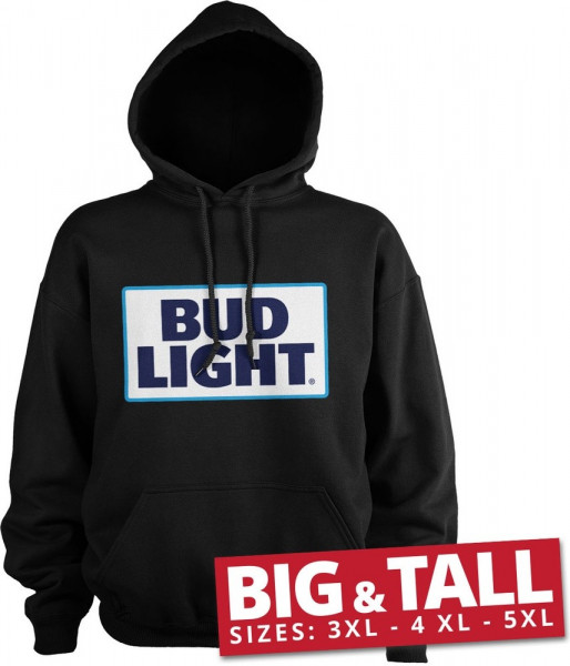 Budweiser Bud Light Logo Big & Tall Hoodie Black