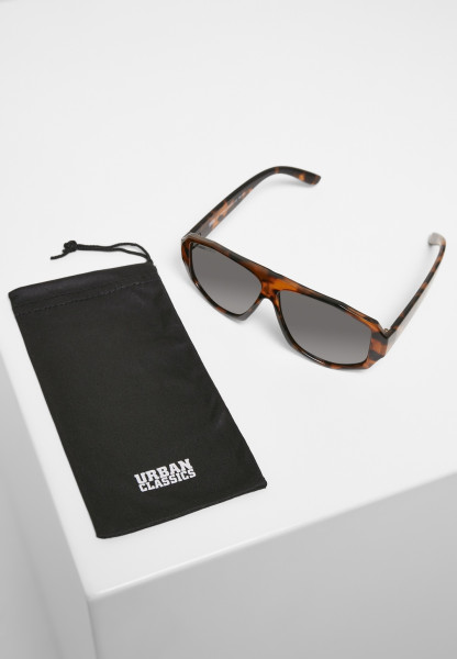 Urban Classics Sonnenbrille 101 Sunglasses UC Brown Leo/Black