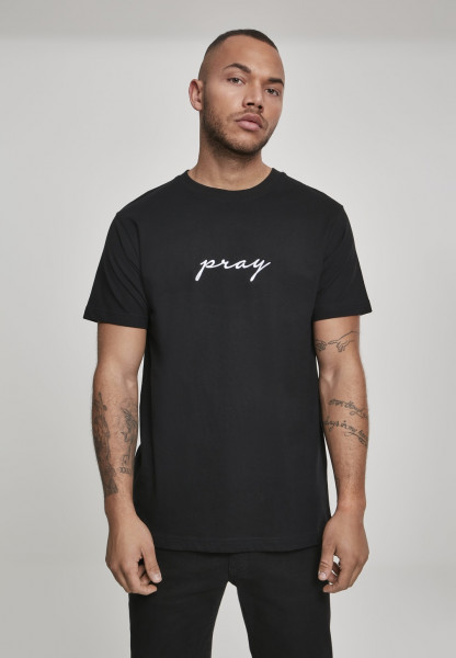 Mister Tee T-Shirt Pray EMB Tee Black