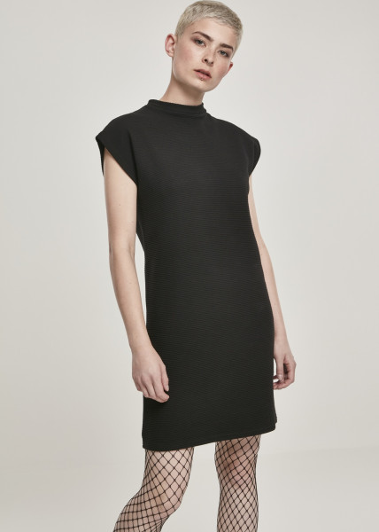 Urban Classics Dress Ladies Naps Terry Extended Shoulder Dress Black