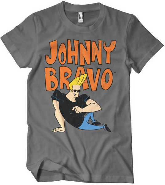 Johnny Bravo T-Shirt Darkgrey
