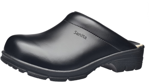 Sanita Herren Arbeit Clog offen San-Wood-Ob Open Black