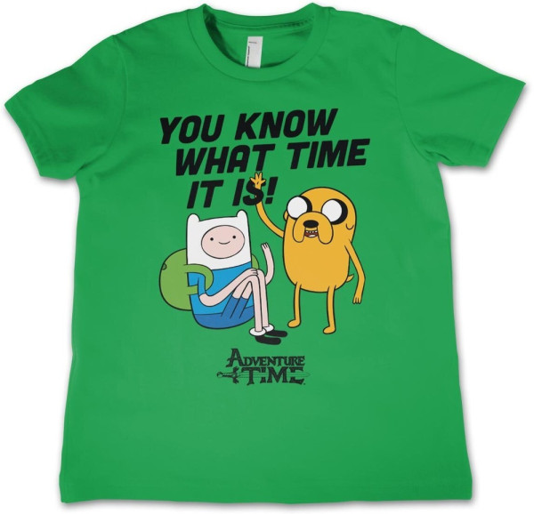 It'S Adventure Time Kids Kinder T-Shirt Green