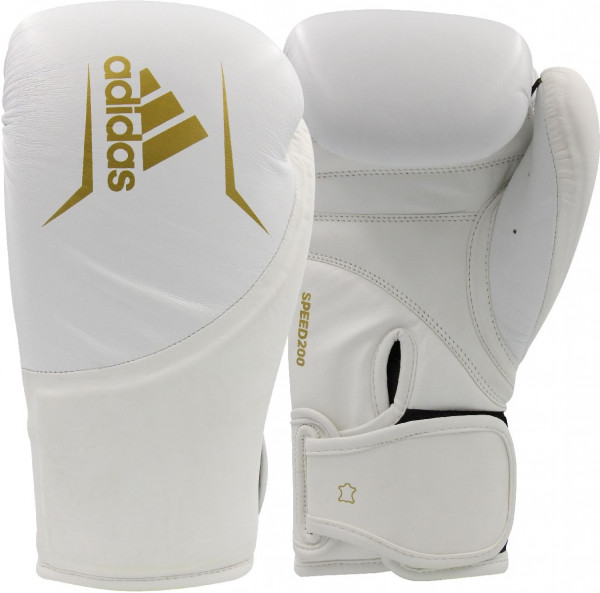 adidas Speed-200 (Kick) Boxhandschuhe Weiß / Gold