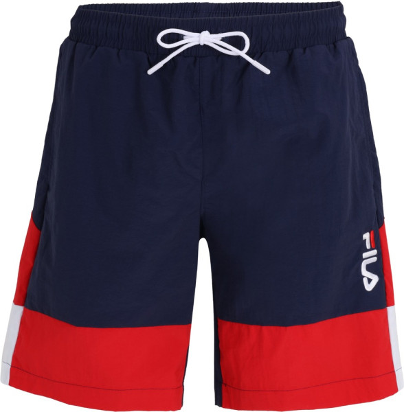 Fila Kurze Hose Sciacca Swim Shorts Medieval Blue-True Red-Bright White