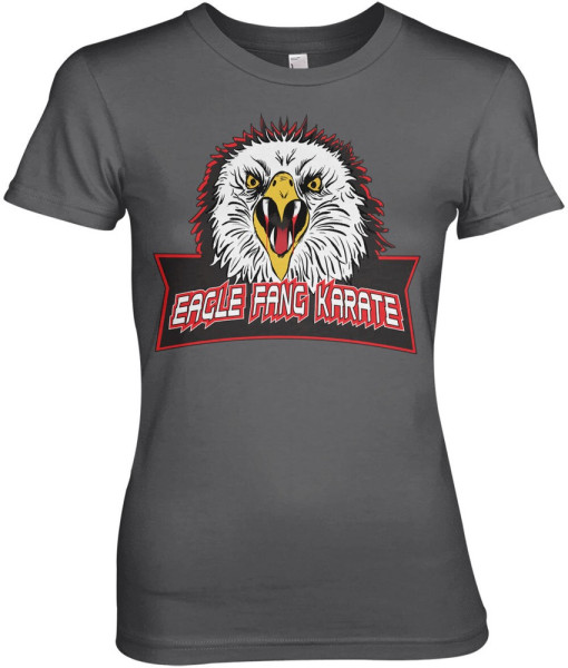 Cobra Kai Eagle Fang Karate Girly Tee Damen T-Shirt Dark-Grey