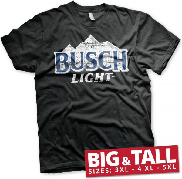 Busch Light Beer Big & Tall T-Shirt Black