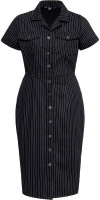 Queen Kerosin Damen Pinstripe Retro Pencil Kleid QKU46001