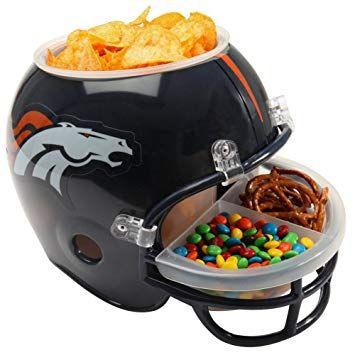 Denver Broncos Snack Helmet American Football NFL Blue