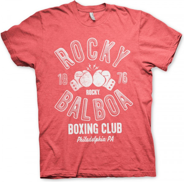Rocky Balboa Boxing Club T-Shirt Red-Heather