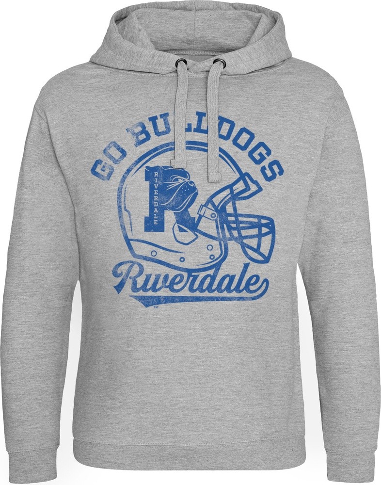 Riverdale Go Bulldogs Vintage Epic Hoodie Heather-Grau - Herren / Unisex