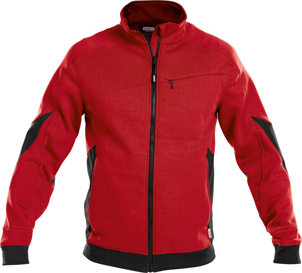 Dassy Sweatshirt Velox COPES86 Rot/Schwarz - Herren / Unisex